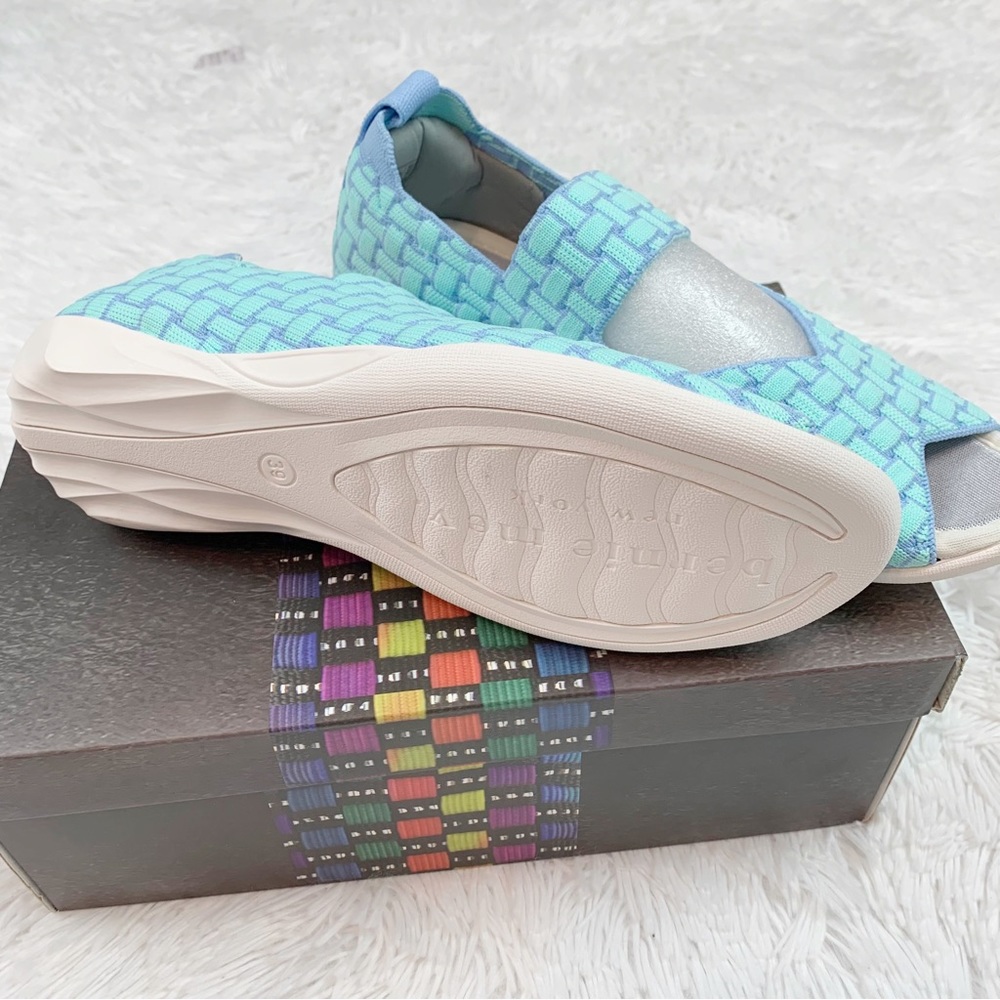 Bernie Mev. Chick Weave Mary Jane Slip on shoes stretch knit memory foam - Picture 7 of 8